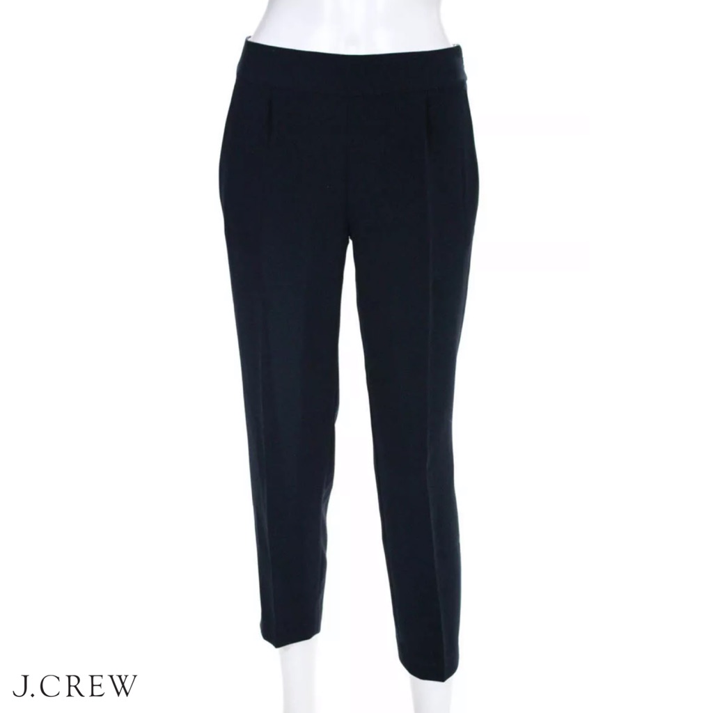 J Crew Collection Black Skinny Leg Trouser Pants